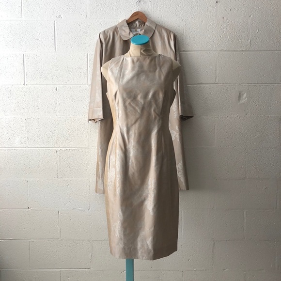 Givenchy silk floral dress and overcoat sz: 44 - Picture 9 of 12